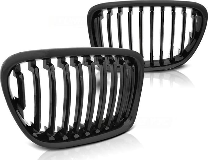 Grill BMW X1 E84 10 09-08 12 GLANZEND ZWART