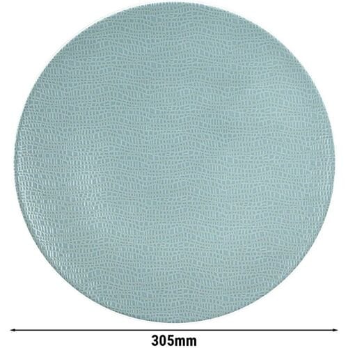 (6 stuks) SELTMANN WEIDEN Coup bord - plat - Ø 300mm - Turquoise Blauw