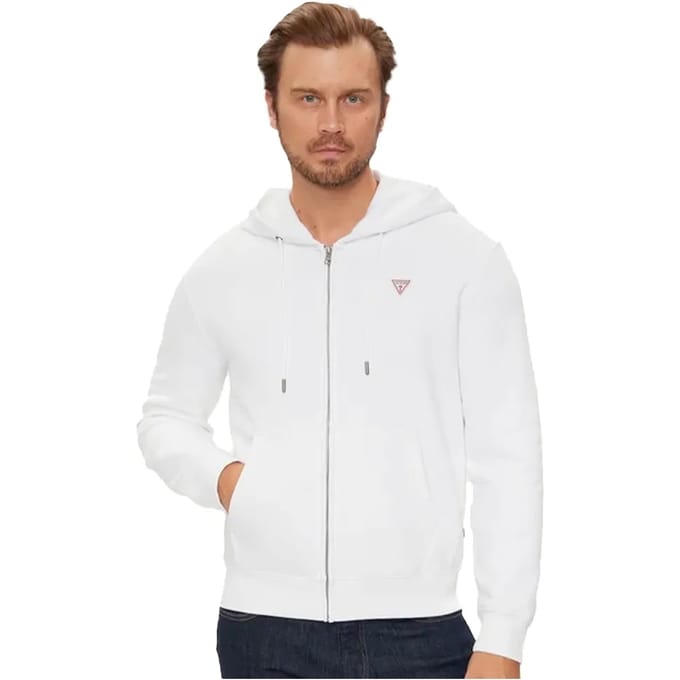 Slim fit hoodie met mini driehoek Guess