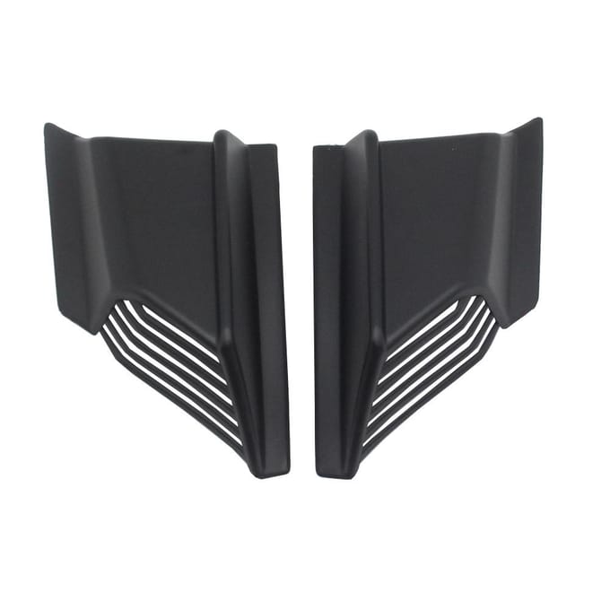 Motorfiets Winglet Aerodynamische Vleugel Kit Motorfiets Zijspoiler Universele Gemodificeerde Accessoires zwart