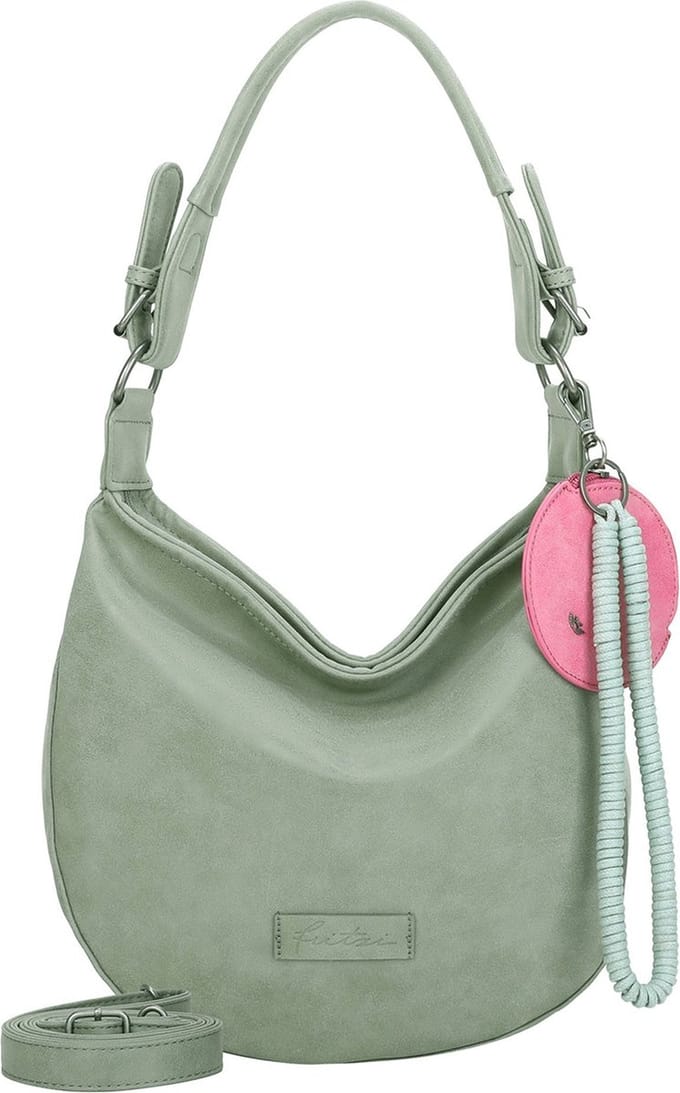 Fritzi aus Preußen Schoudertas Fritzi Hobo Vintage Shoulder Bag Sage Groene