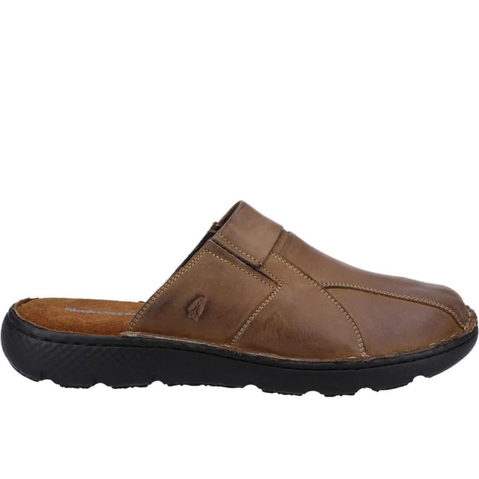 Hush Puppies Heren Carson Leren Muiltjes (Bruin)