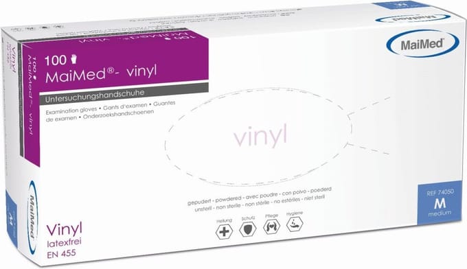 MaiMed Vinyl Poedervrij handschoenen - Maat M