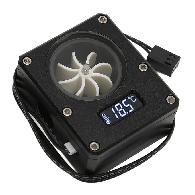 PC Waterkoelingsmeter 12V Kleine 3-pins Interface G1 4 Draad Duurzaam Acryl Roestvrij Computer Flowmeter voor PC zwart