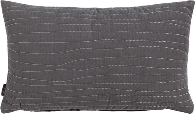 Uneven Stitching Dark Grijs Kussen -30 X 50