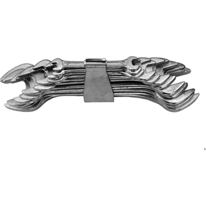Baseline Steeksleutelset Chroom – 12 Stuks