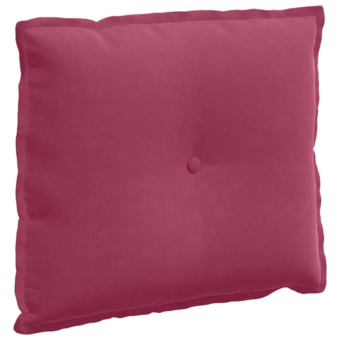 vidaXL - Rugkussen - Wijnrood - 60 - x - 50 - x - 19 - cm - Corduroy - stof