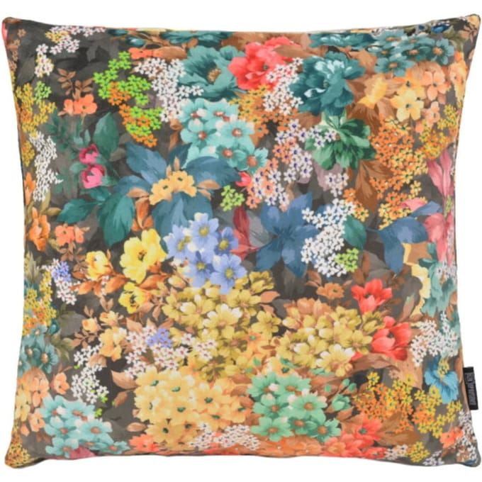 Gek op kussens! Sierkussen velvet flowers 2 | 45 x 45 cm | velvet/polyester
