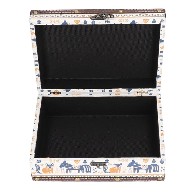 Houten Sieradendoos Britse Stijl Waterdicht PU Leer Duurzaam Brede Toepassing Houten Schat gray