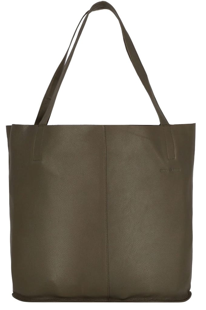 Greenburry Nappa Shopper Tas Leer 43 cm - 16 L - olive