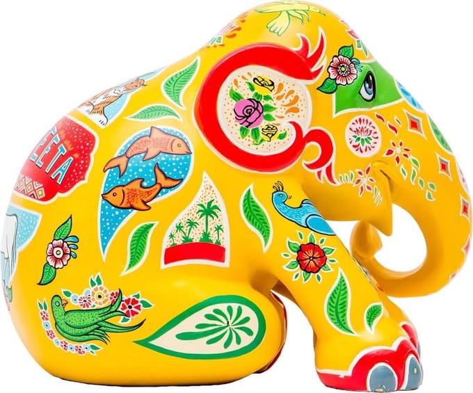 Elephant Parade Ranjeeta - Handgemaakt Olifantenstandbeeld - 20 cm