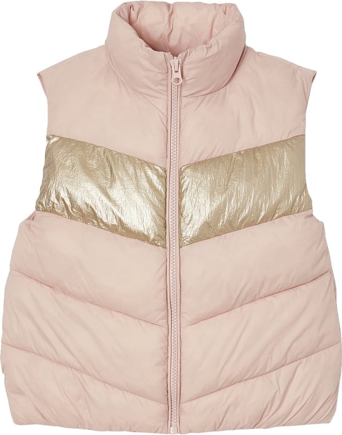 Vertbaudet Mouwloze meisjebodywarmer in colorblock