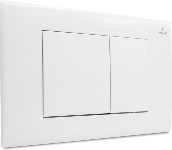 Dynamic Way bedieningspaneel - vierkant glans wit - Geberit UP320 en UP720