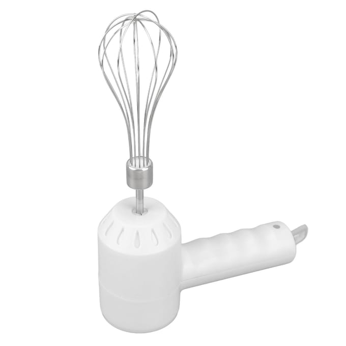 Draadloze Elektrische Handmixer USB Oplaadbare Handheld Garde Elektrische Melkschuimer met 2 Roer wit
