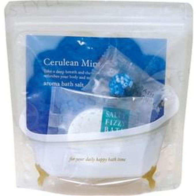 G.P.CREATE - Aroma De Bath Time Set: Bath Essence Berry 8g + Bath Tablet Algae 40g + Bath Salt Cerulean Mint 40g 3 pcs