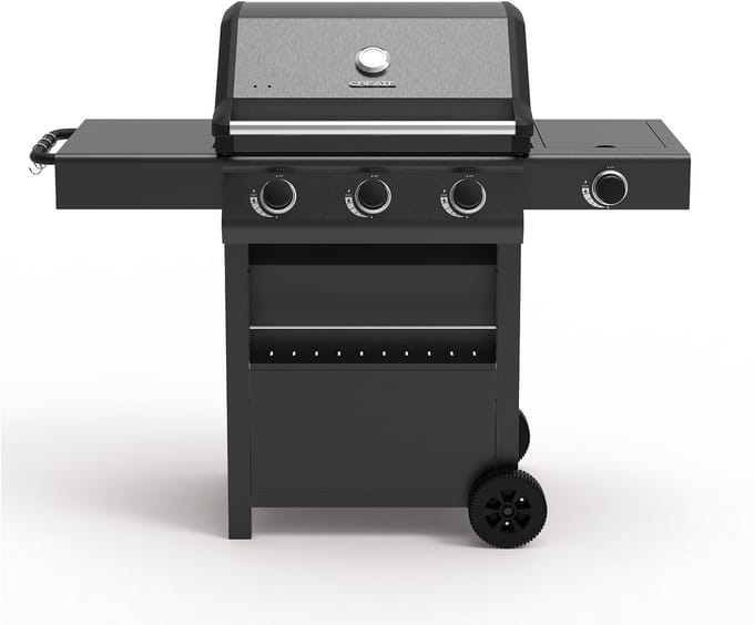 CREATE - Gasbarbecue met zijbrander en bijzettafel - BBQ GAS BURNER PRO