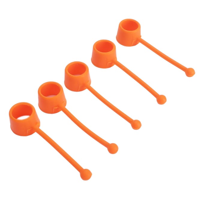 5 Pièces Accessoire Exerciceur de Doigts Silicone 75lbs Extenseur Renforçateur pour Entraînement Récupération red