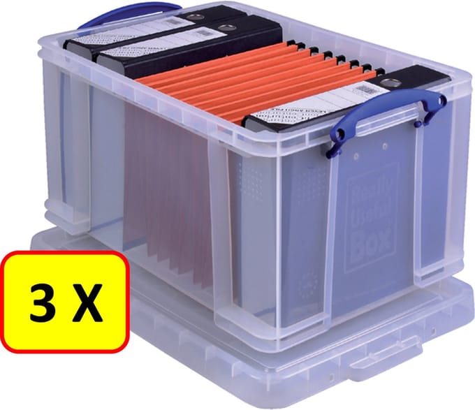 3 x Opbergbox Really Useful Box * 42 liter * 52x44x31cm