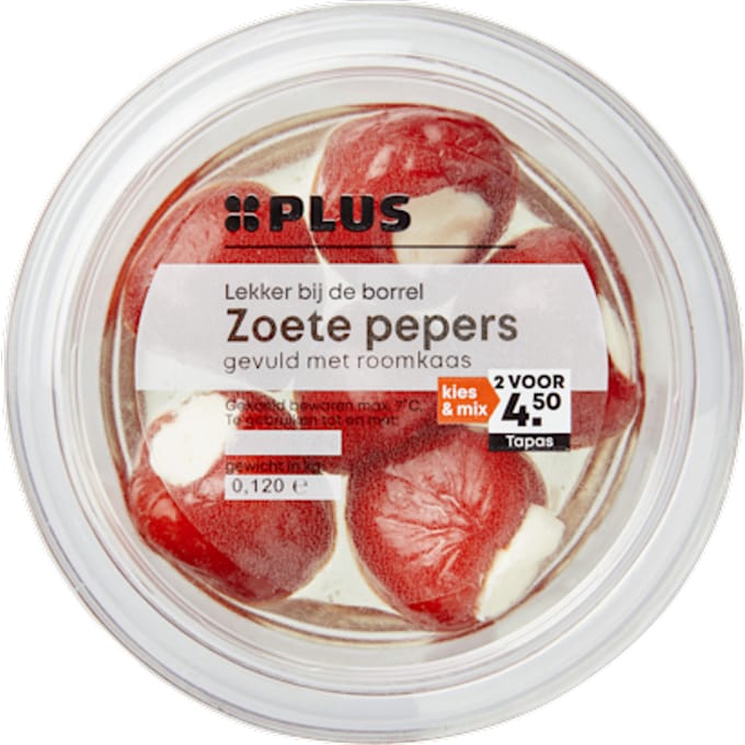 Sweet peppers roomkaas