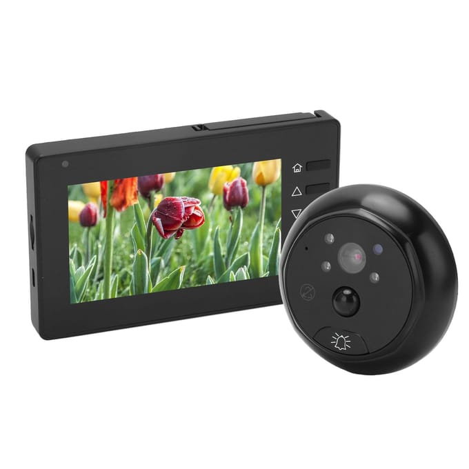 Digitale Deurspion Videodeurbel Camera 4.3in Binnenmonitor PIR Bewegingsdetectie Nacht