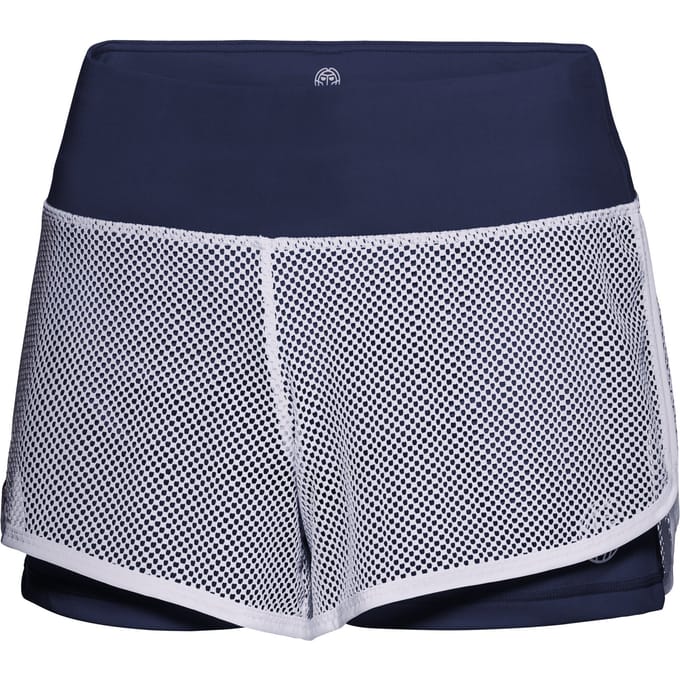 BIDI BADU Efia Tech (2in1) Shorts Dames-Donkerblauw,Wit