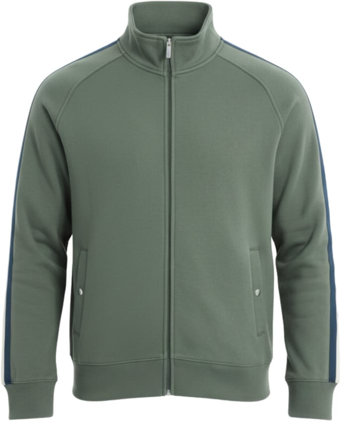 OMBRE Sweater - Regular Fit - Katoen - Lange Mouw Groen S