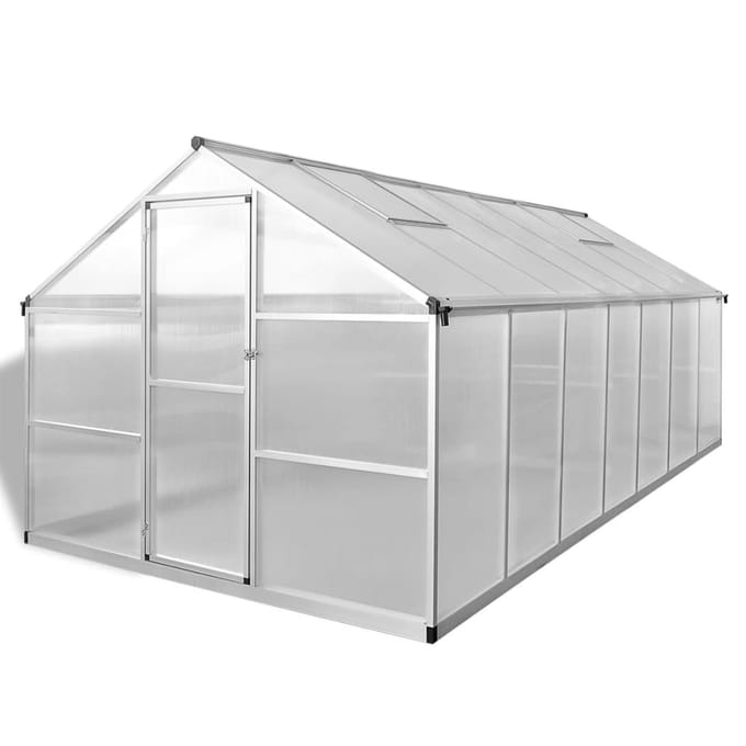 vidaXL - Tuinkas - 10,53 - m² - versterkt - aluminium