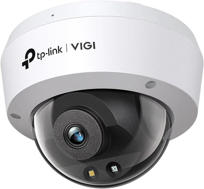 Beveiligingscamera - Dome Camera - 360 Graden Toezicht - 4MP Resolutie - IR 30m - Wit