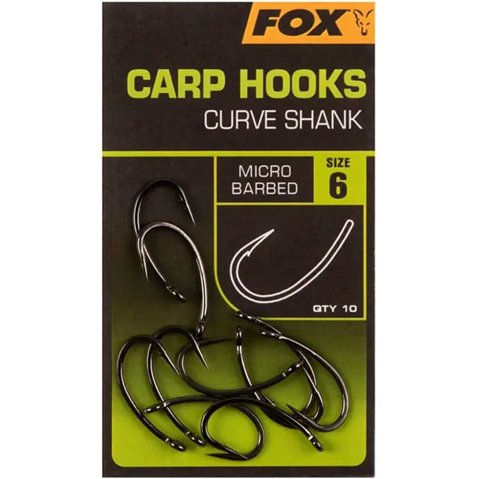Carp Hooks Curve Shank Barbed X10 Fox - Karper Haken - Karperhaken - Karper - Karpervissen - Karper Vissen