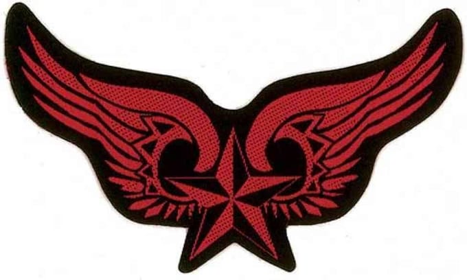 - Winged Nautical Star Patch - Multicolours
