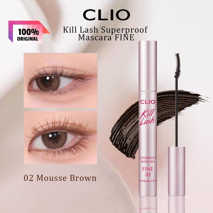 CLIO KILL LASH MASCARA SUPERPROOF FIN gray