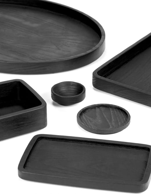 Serax Vincent Van Duysen Passe-Partout houten tray rond dienblad D35cm