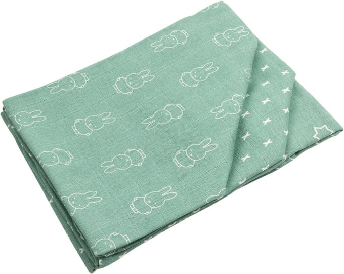 Nijntje Hydrofiel Luiers Smile - Teal - 70x70 cm - 3 Stuks
