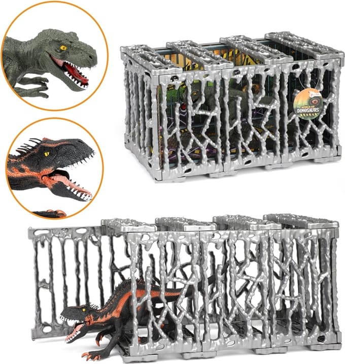 Toi Toys Dinosaurus in kooi