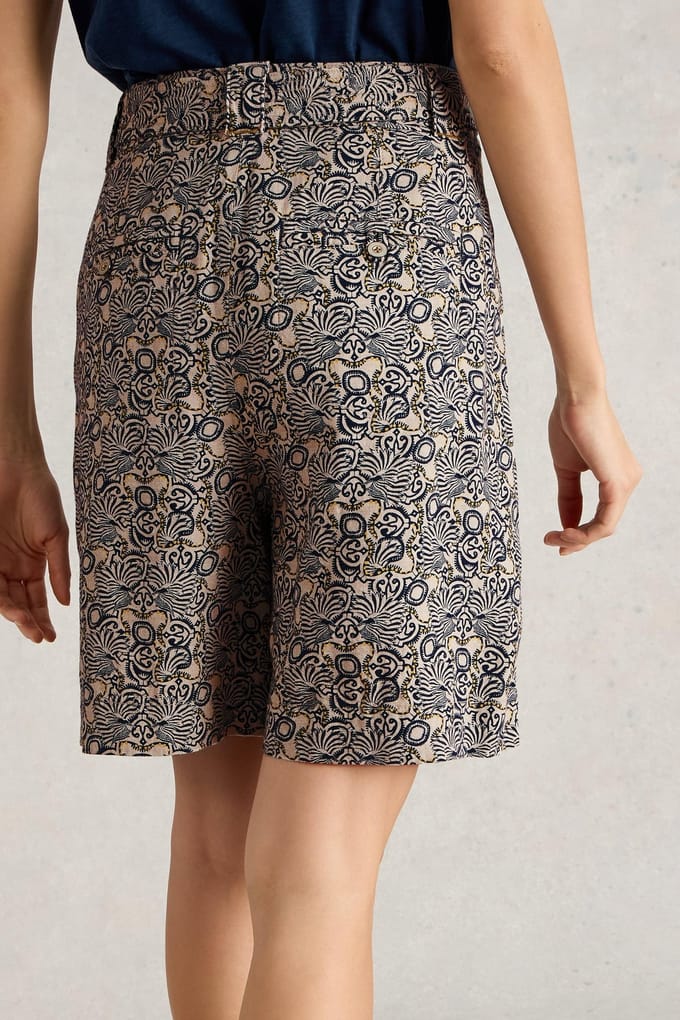 White Stuff Frankie Short Natural Print Größe: 6 | Kurze Sporthosen Outlet | Damen