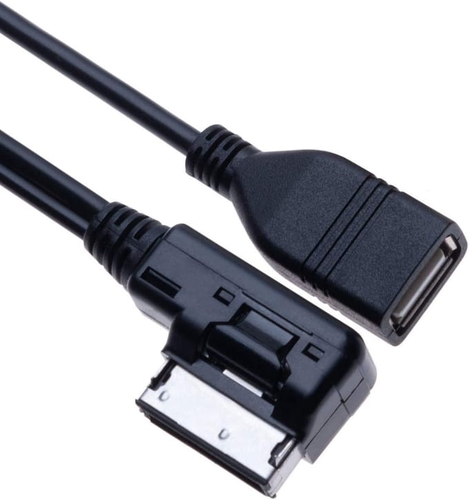 Muziek Interface Kabel - Media Adapter - Auto Audio - Directe Muziek Weergave - 1 Meter - Zwart