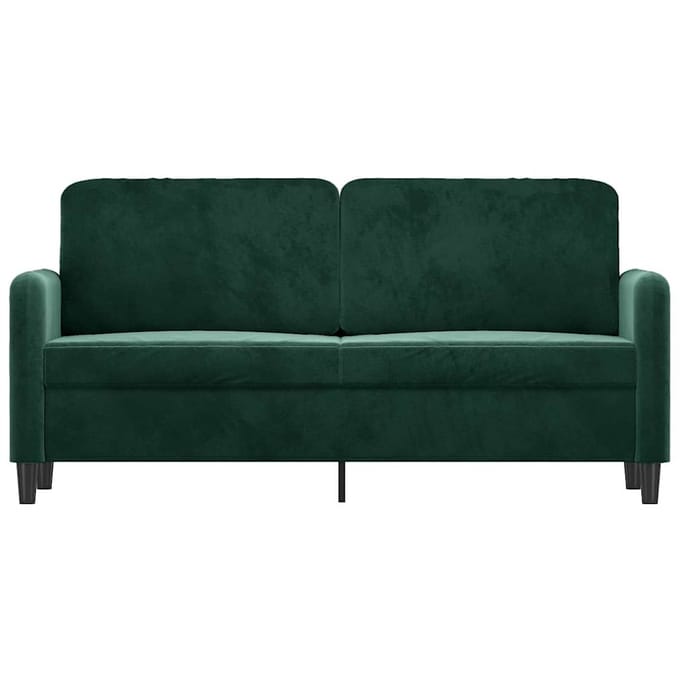 vidaXL - Tweezitsbank - 140 - cm - fluweel - donkergroen