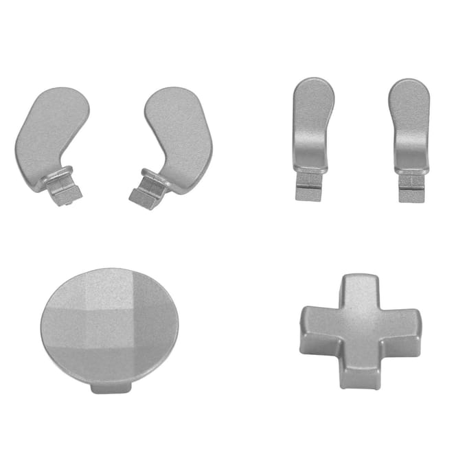 Accessoires pour Manette Xbox One Elite Series 2 Kit de Pièces de Rechange pour Joysticks Métalliques Kit de Joysticks et Palettes Silver gray