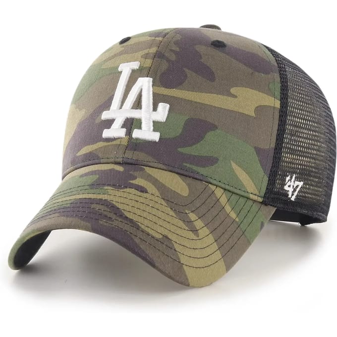 47 Brand Los Angeles Dodgers Branson Cap B-CBRAN12GWP-CMD, Mannen, Groen, Pet, maat: One size