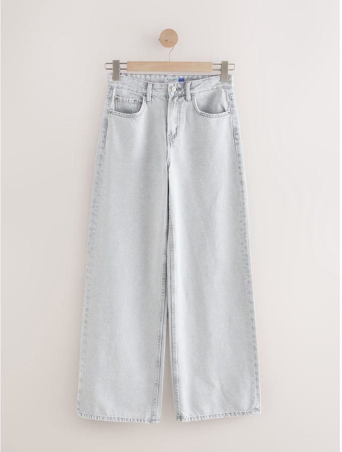 Next - Dames - Jeans met wijde pijpen - Grijs