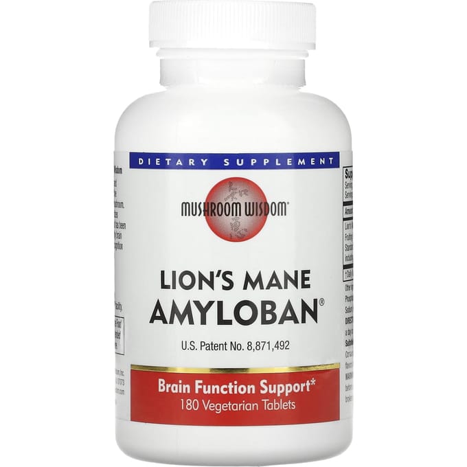 Leeuwenmanen Amyloban, Plantaardige Tabletten 180 Tabletten (325 mg per tablet)