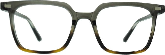 Noci Eyewear KCO358 leesbril Lucca +1.00 Rechthoekig montuur - smoke grey