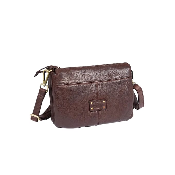 Leren gewassen handtas voor vrouw Matties Bags