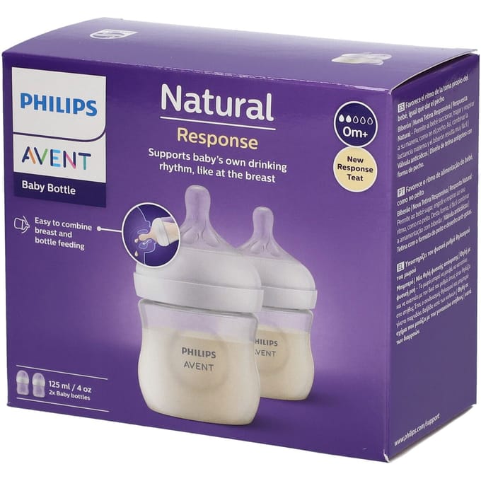 Philips Avent - Babyfles - Natural Response - 2 stuks - 125ml