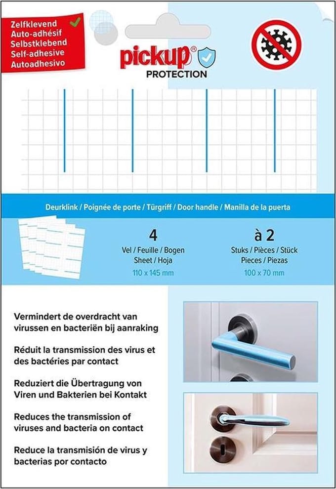 Pickup Protection Folie deurklink - 100x70 mm - 8 stuks - zelfklevend - sticker