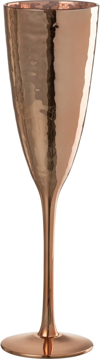 J-Line champagne glas Spiegel - glas - koper