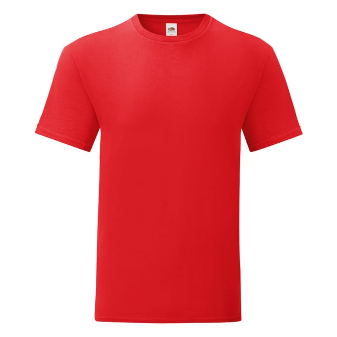 Fruit Of The Loom Heren Iconisch T-shirt (Rood)