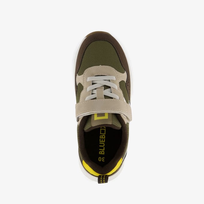 Blue Box jongens sneakers bruin groen - Maat 32