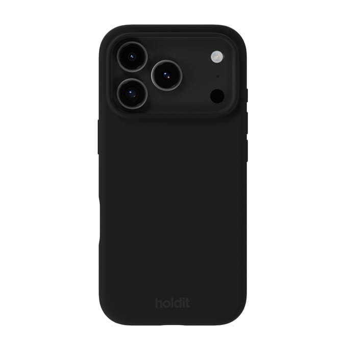 Holdit Silicone Case geschikt voor Apple iPhone 17 Pro Max - Zwart