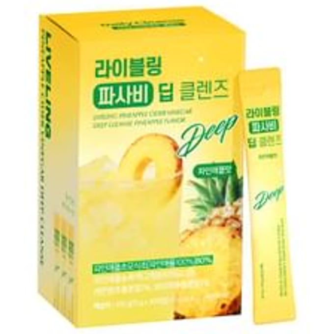 LIVELING Pineapple Cider Vinegar Deep Cleanse Pineapple Flavor 15g x 30 sticks